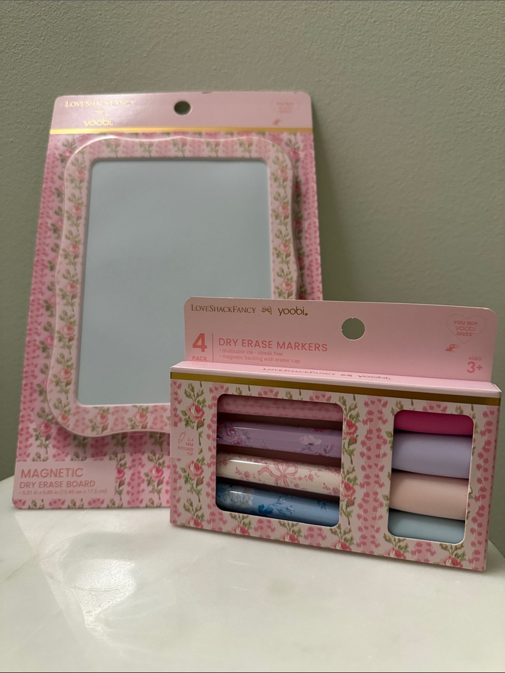 LoveShackFancy x Target Dry Erase Board and Markers